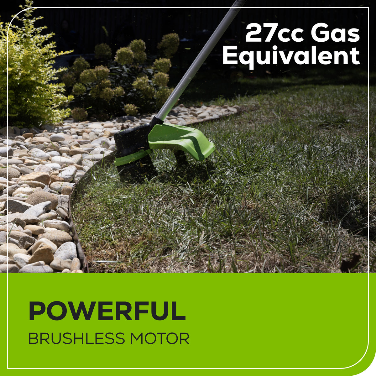 60V 16" Cordless Battery String Trimmer w/ 2.5Ah Battery and 3A Charger