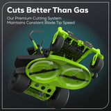 60V 42" Electric CrossoverZ Zero Turn Mower with (4) 8 Ah Batteries and (2) Dual-Port Turbo Chargers, CRZ4262