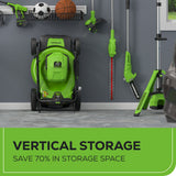 OPEN BOX 48V (24V x 2) 21" Cordless Battery Self-Propelled Mower, 12" String Trimmer and 320 CFM Blower Combo Kit: (2) 5.0Ah Batteries and Chargers