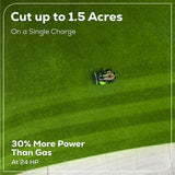 60V 42" Electric CrossoverZ Zero Turn Mower with (4) 8 Ah Batteries and (2) Dual-Port Turbo Chargers, CRZ4262