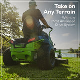 RENEWED 60V 42" Electric CrossoverZ Zero Turn Mower with (6) 8 Ah Batteries and (3) Dual-Port Turbo Chargers, CRZ4261