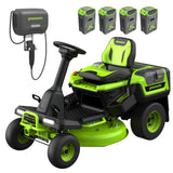 RENEWED 60V 30" CrossoverT Riding Lawn Tractor with (4) 8.0 Ah Batteries and 600-Watt Charger, CRT3062