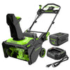 80V 22" Maximus Brushless Cordless Single-Stage Snow Blower: (1) 4.0 Ah Battery, (1) 2A Single-Port Charger