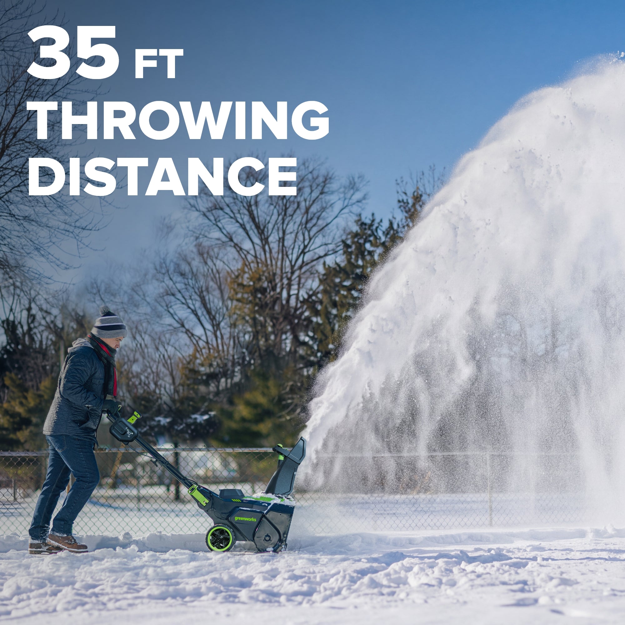 80V 22" Maximus Brushless Cordless Single-Stage Snow Blower: (1) 4.0 Ah Battery, (1) 2A Single-Port Charger