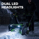 80V 22" Maximus Brushless Cordless Single-Stage Snow Blower: (1) 4.0 Ah Battery, (1) 2A Single-Port Charger