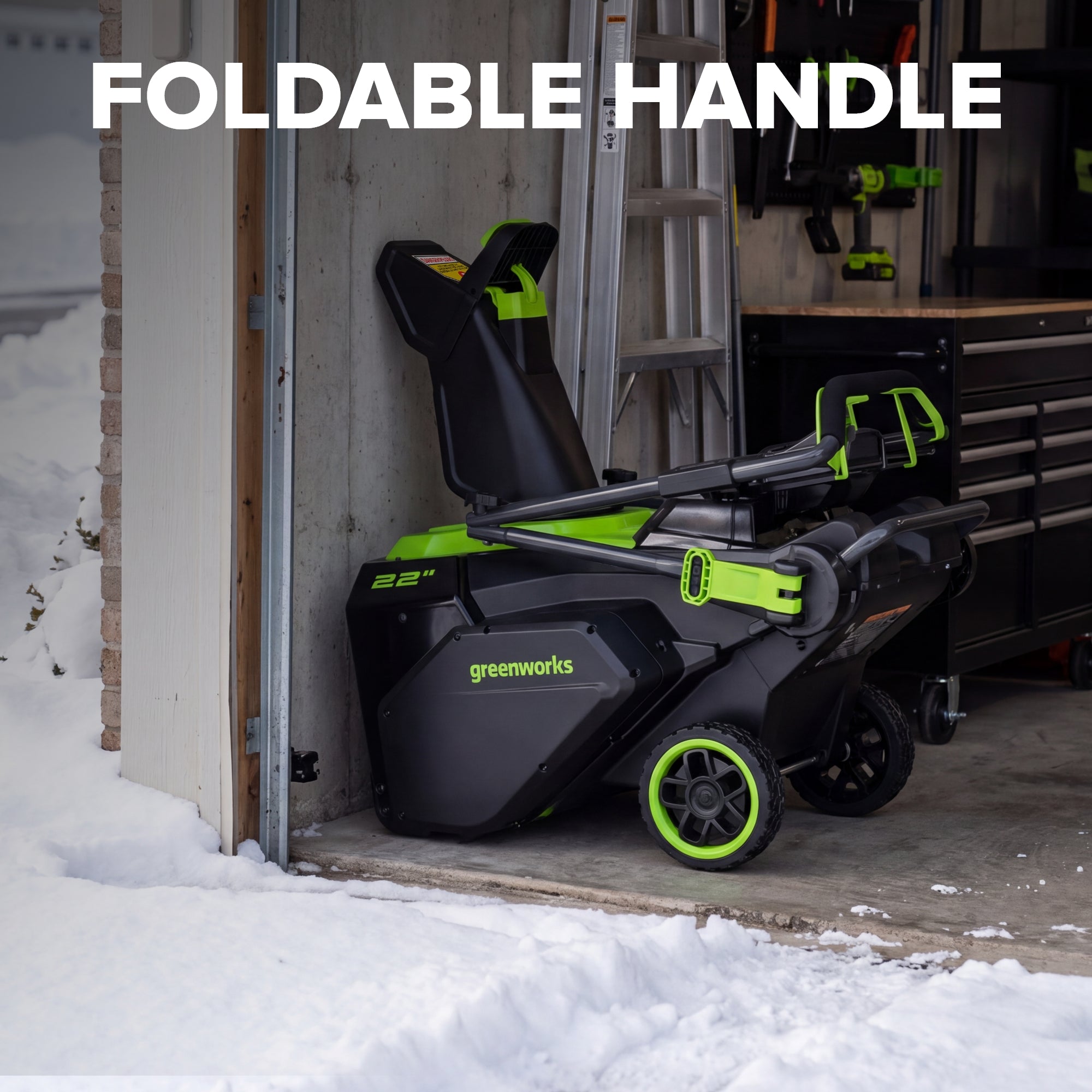80V 22" Maximus Brushless Cordless Single-Stage Snow Blower: (1) 4.0 Ah Battery, (1) 2A Single-Port Charger
