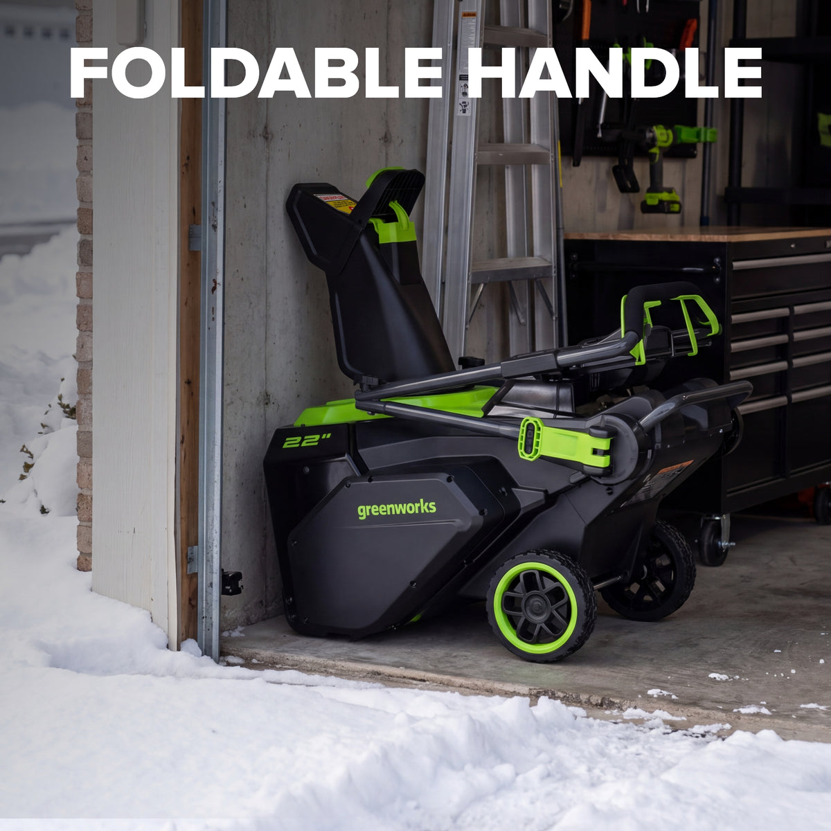 80V 22" Maximus Brushless Cordless Single-Stage Snow Blower: (1) 4.0 Ah Battery, (1) 2A Single-Port Charger