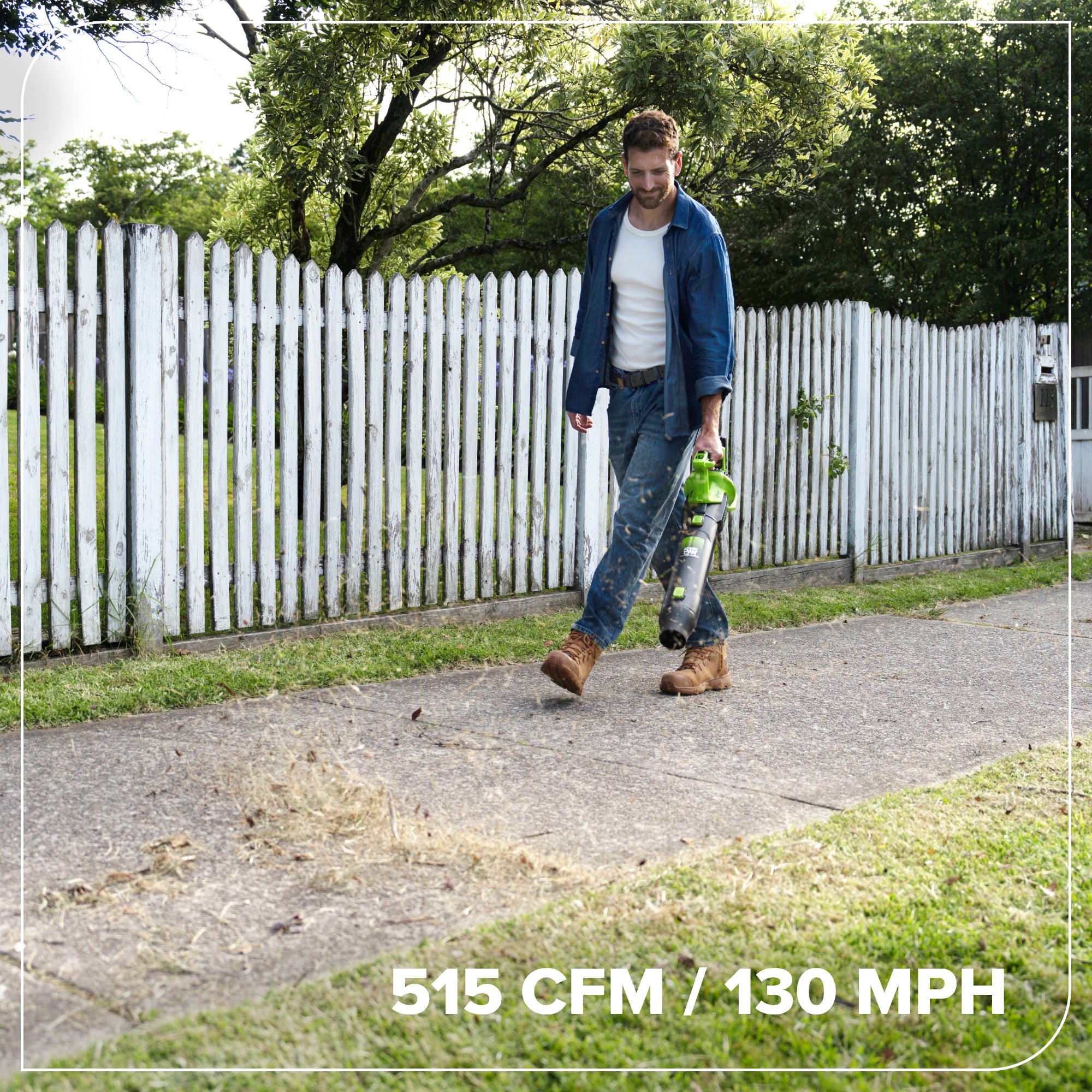 24V 515 CFM Cordless Battery Brushless Blower (Tool Only)