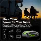 24V Cordless 400 in-lbs Drill/Driver Power Tool 10PC Combo Kit w/ (2) 4.0 Ah and (1) 2.0 Ah USB-C Batteries and Charger