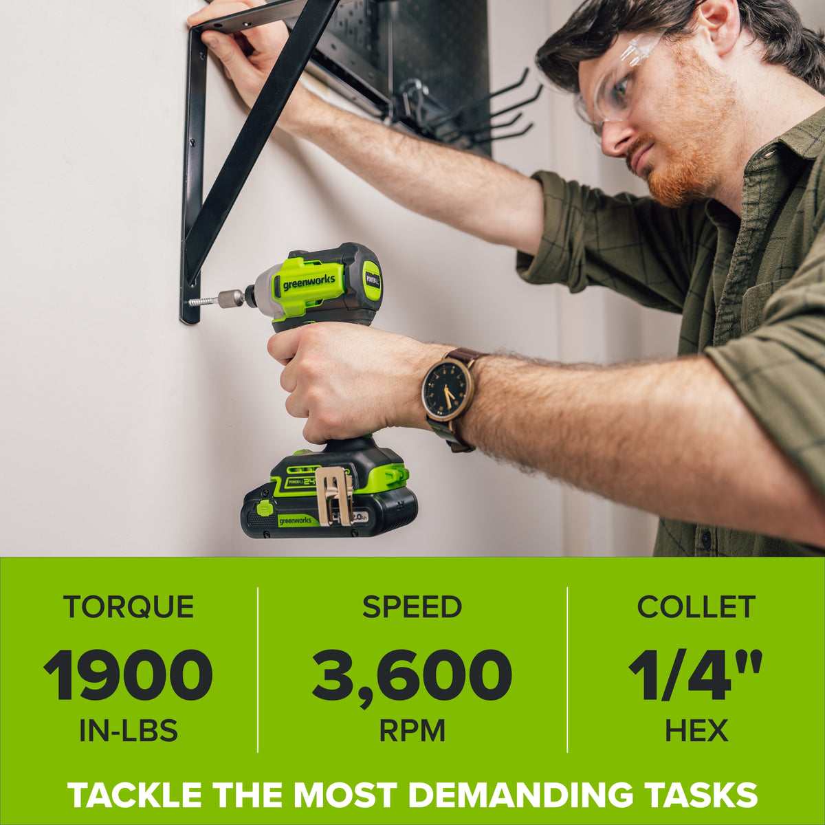 24V PowerAll 3/8" Drill and Impact Driver Combo Kit with (2) 2.0 Ah USB-C Batteries, 30W USB-C Charger Block, and 3' 100W USB-C Cable