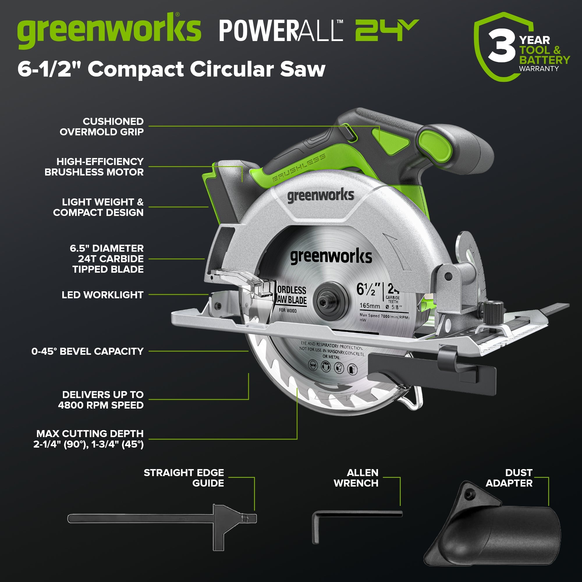 24V Cordless 400 in-lbs Drill/Driver Power Tool 4PC Combo Kit: (1) 4.0 Ah and (1) 2.0 Ah USB-C Batteries and 65W USB-C Fast Charger