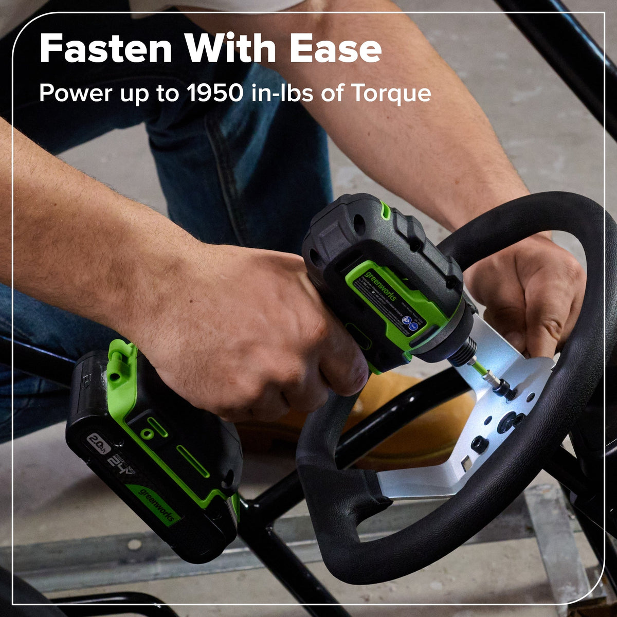 24V Cordless 400 in-lbs Drill/Driver Power Tool 5PC Combo Kit, (1) 4.0 Ah and (1) 2.0 Ah USB-C Batteries and Charger