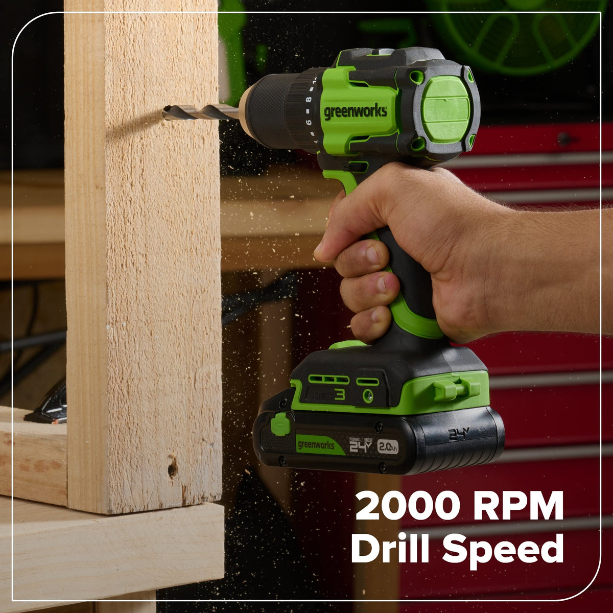 24V Cordless 400 in-lbs Drill/Driver Power Tool 4PC Combo Kit: (2) 2.0 Ah USB-C Batteries and 30W USB-C Fast Charger