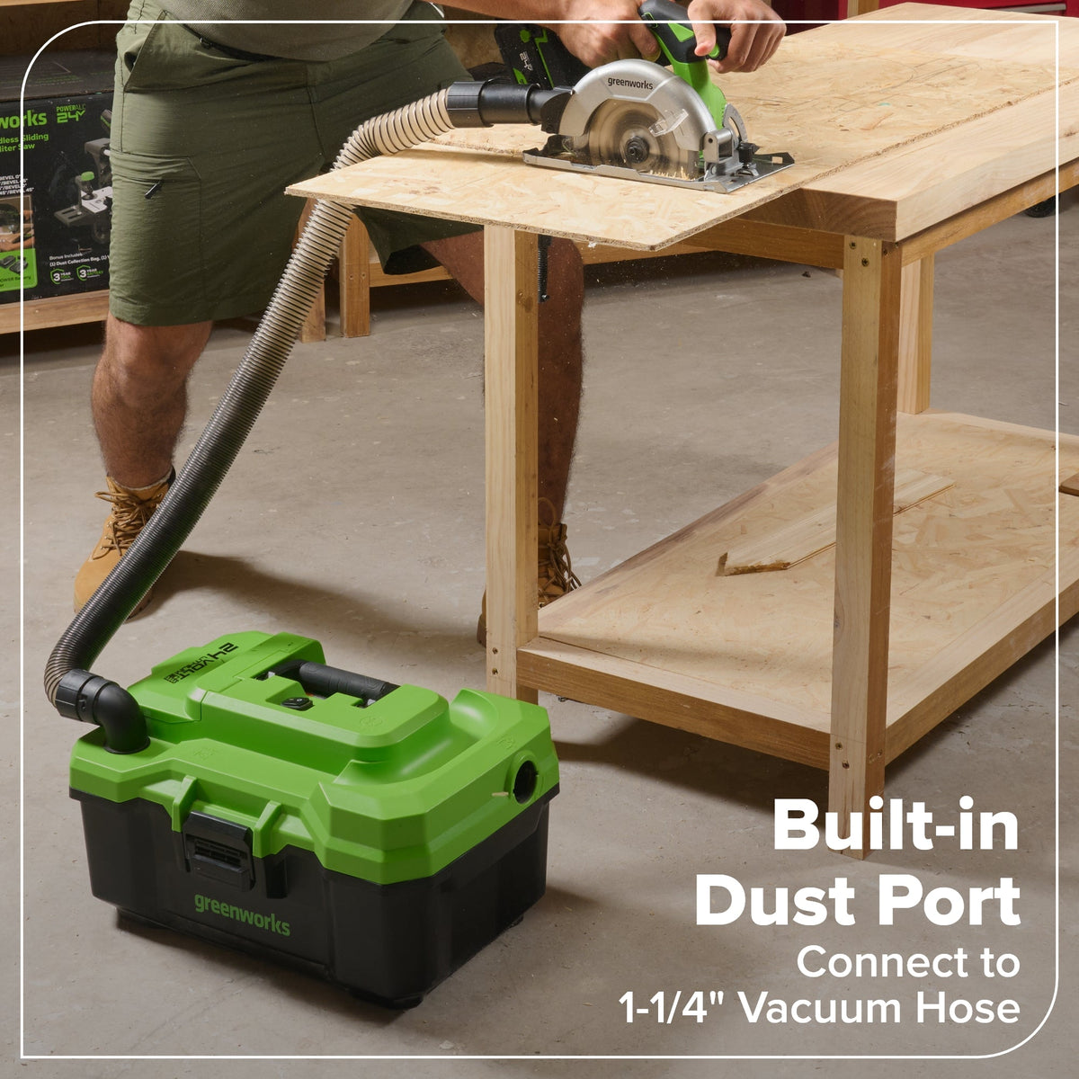 24V Cordless 400 in-lbs Drill/Driver Power Tool 6PC Combo Kit w/ (1) 4.0Ah & (1) 2.0Ah USB-C Batteries and Charger