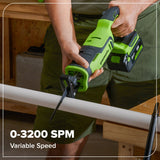 24V Cordless 400 in-lbs Drill/Driver Power Tool 6PC Combo Kit w/ (1) 4.0Ah & (1) 2.0Ah USB-C Batteries and Charger