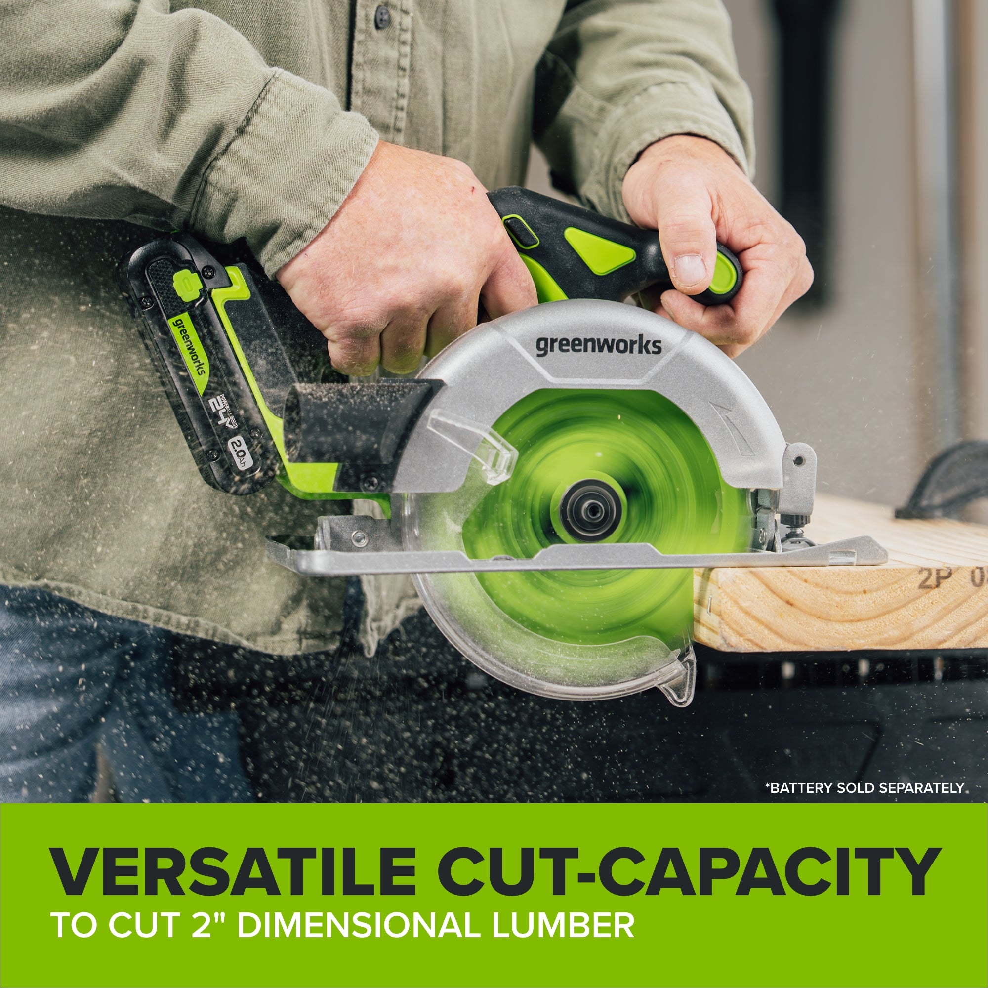24V Cordless 280 in-lbs Drill/Driver Power Tool 3PC Combo Kit w/ 6-1/2" Circular Saw & 3000SPM Jig Saw: (1) 2.0Ah USB-C Battery & Charger, (1) 3' 100W USB-C Cable