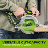 24V Cordless 280 in-lbs Drill/Driver Power Tool 3PC Combo Kit w/ 6-1/2" Circular Saw & 3000SPM Jig Saw: (1) 2.0Ah USB-C Battery & Charger, (1) 3' 100W USB-C Cable