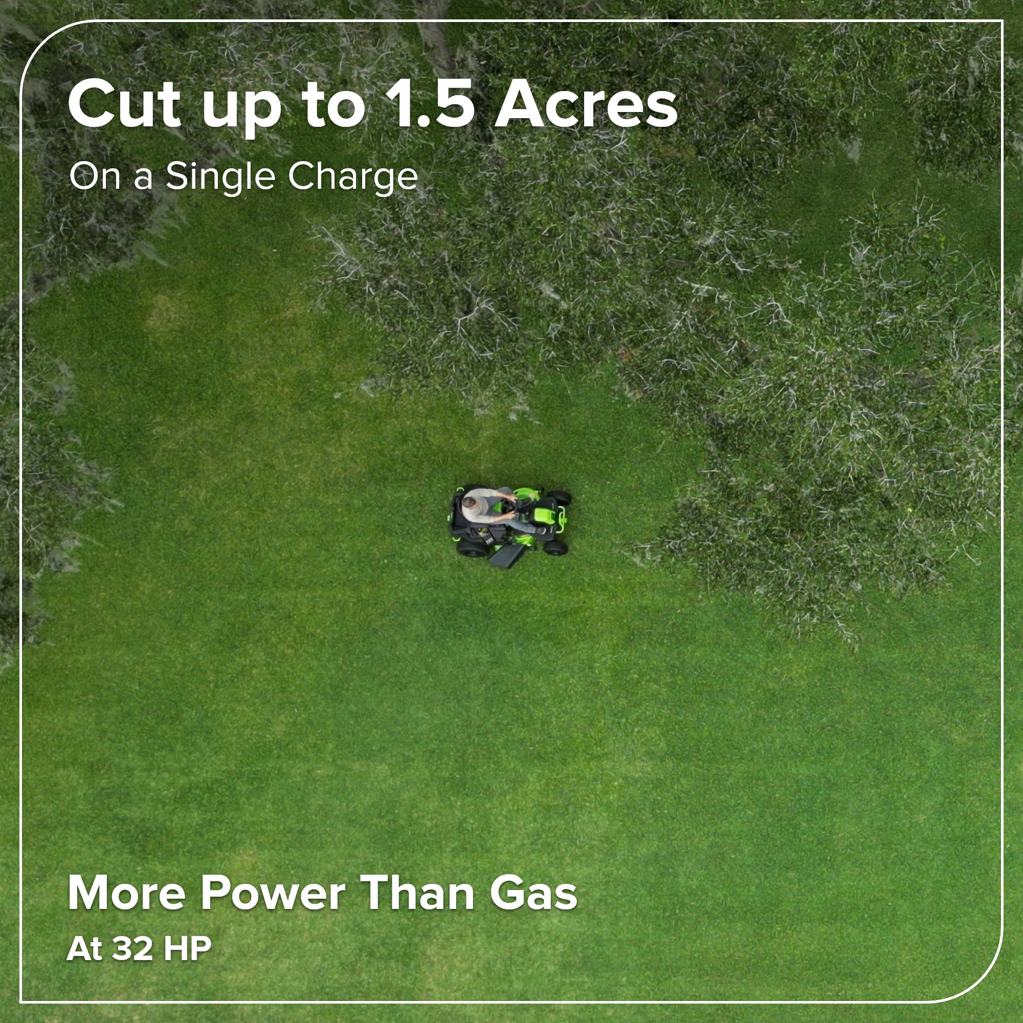 80V 42" CrossoverT Riding Lawn Tractor : (4) 6.0 Ah Batteries and 600-Watt Charger, CRT4282