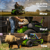80V 42" Cordless Battery CrossoverZ Zero Turn Lawn Mower, (6) 6Ah Batteries and 600W Wall Charger, CRZ4282