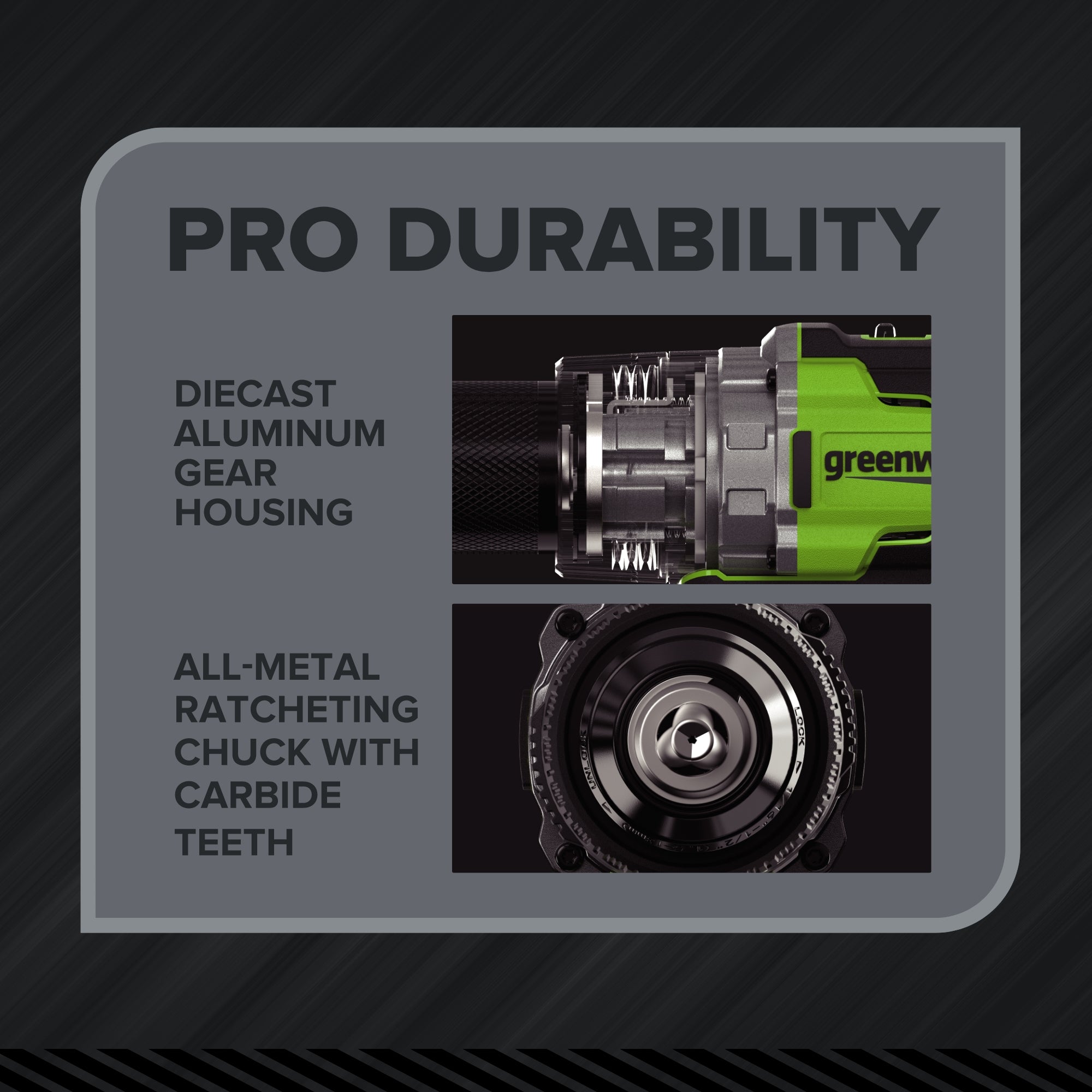 24V PowerAll Pro 1,350 in-lb 1/2" Hammer Drill, with 2.0 Ah USB-C Battery, 65W Charger, Belt Clip, and Auxiliary Handle