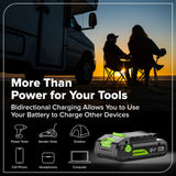24V 1/4" 1950 in/lbs Brushless Impact Driver Premium Kit: (1) 2.0 Ah Battery, (1) 30W Charger & Cable and 23-piece Accessory Sets