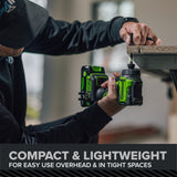24V PowerAll Pro 2,200 In-Lb Impact Driver, with 2.0 Ah USB-C Battery, 65W USB-C Charger Block, 3' 100W USB-C Cable, Belt Clip