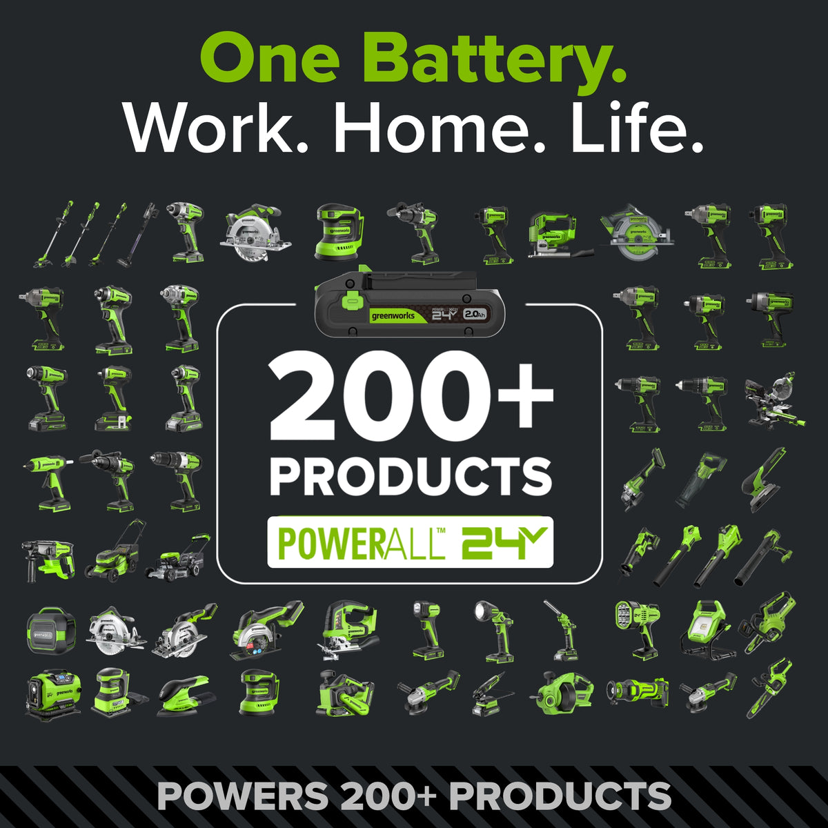 24V PowerAll Pro 400 ft-lb Breakaway Torque 3/8" Impact Wrench, Tool Only
