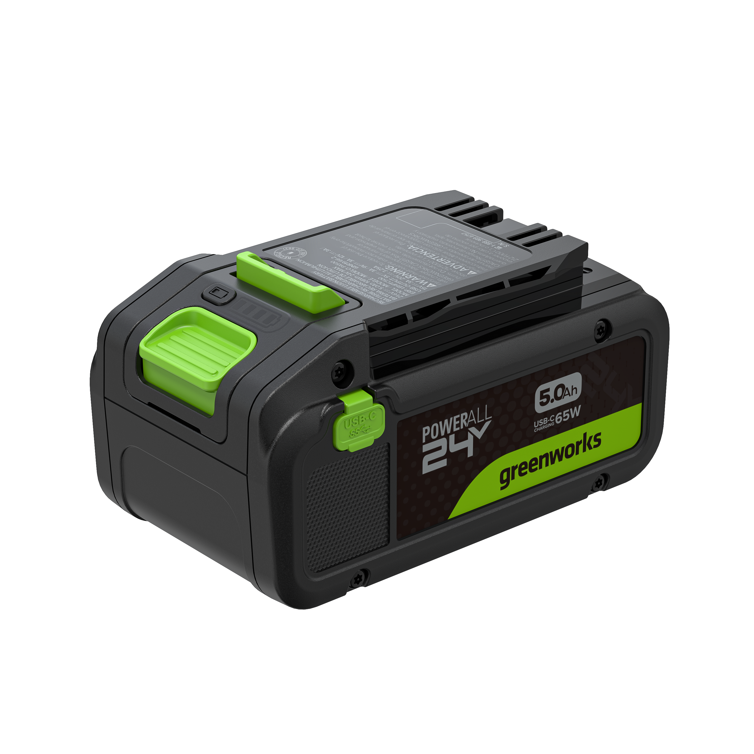 24V 5.0 Ah Battery with Bi-Directional USB-C Port