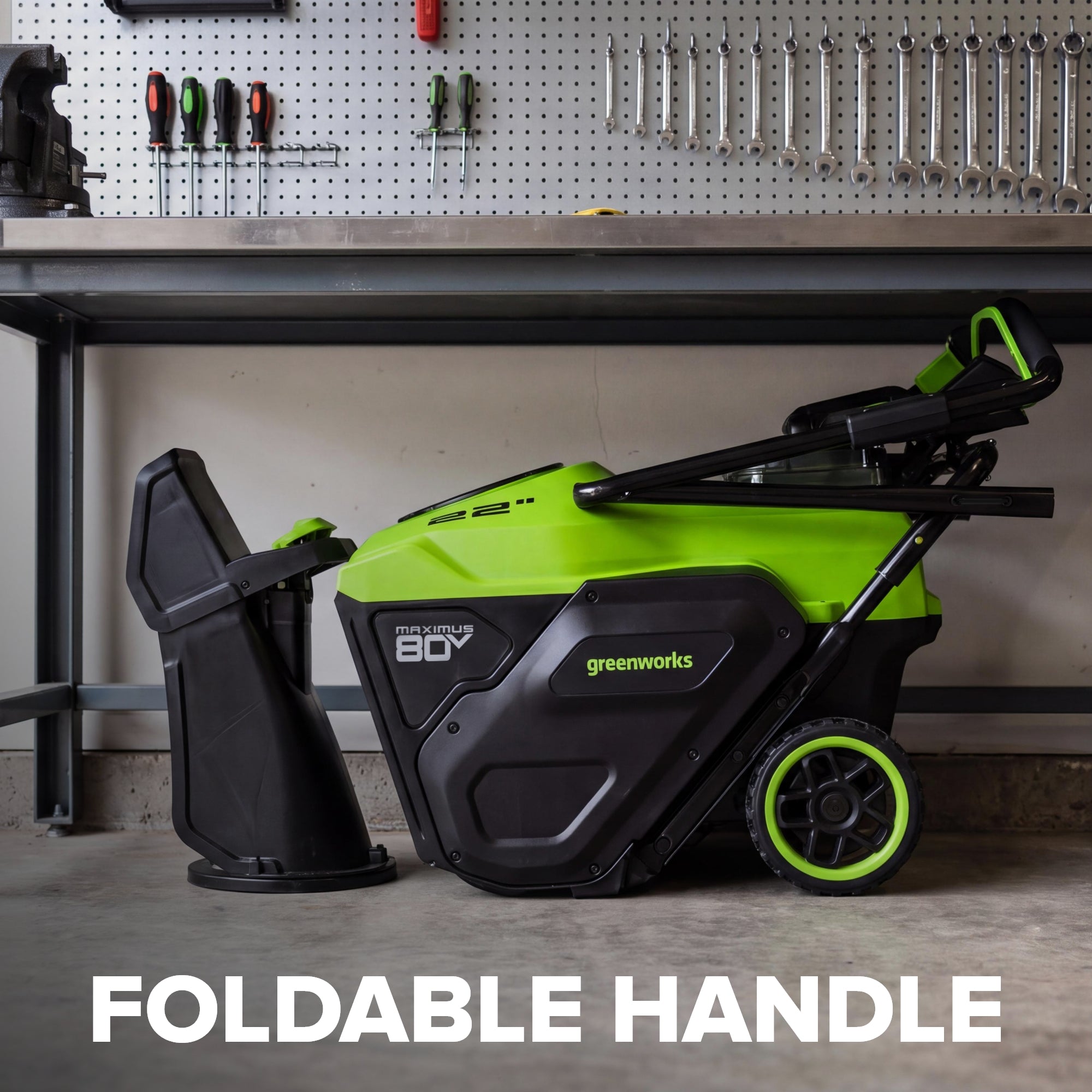 80V 22" Maximus Brushless Single-Stage Auger-Propelled Snow Blower: (2) 4.0 Ah Batteries, (1) 6A Single-Port Fast Charger