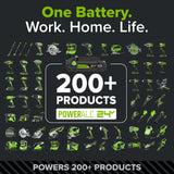 24V PowerAll Pro 4.2° Oscillating Multi-Tool Kit with with Depth Stop, Dust Extractor & Sanding Accessories