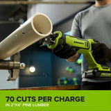 24V PowerAll 1-1/4" Reciprocating Saw with Blade, 2.0 Ah USB-C Battery and 30W USB-C Fast Charger,3,200 SPM