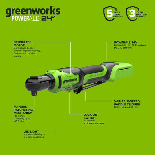 24V PowerAll 60 ft-lb 3/8