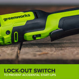 24V PowerAll 60 ft-lb 3/8" Ratchet Wrench, with 2.0 Ah Battery, 30W Charger, and 3' Cable