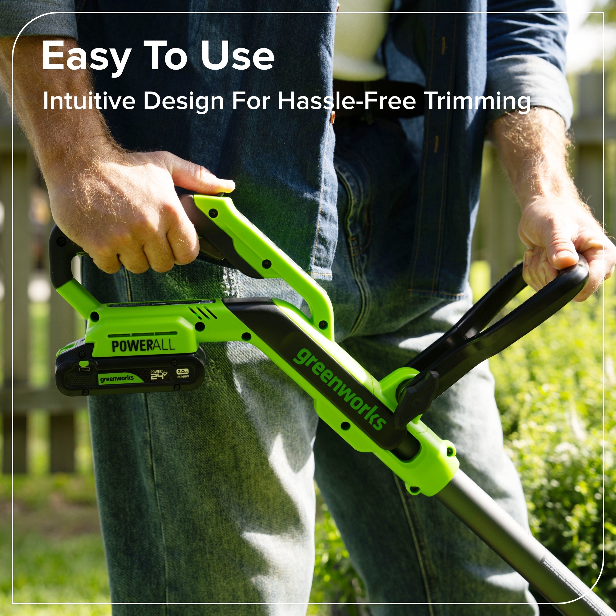 24V 12" Cordless Battery Brushless String Trimmer/Edger (Tool Only)