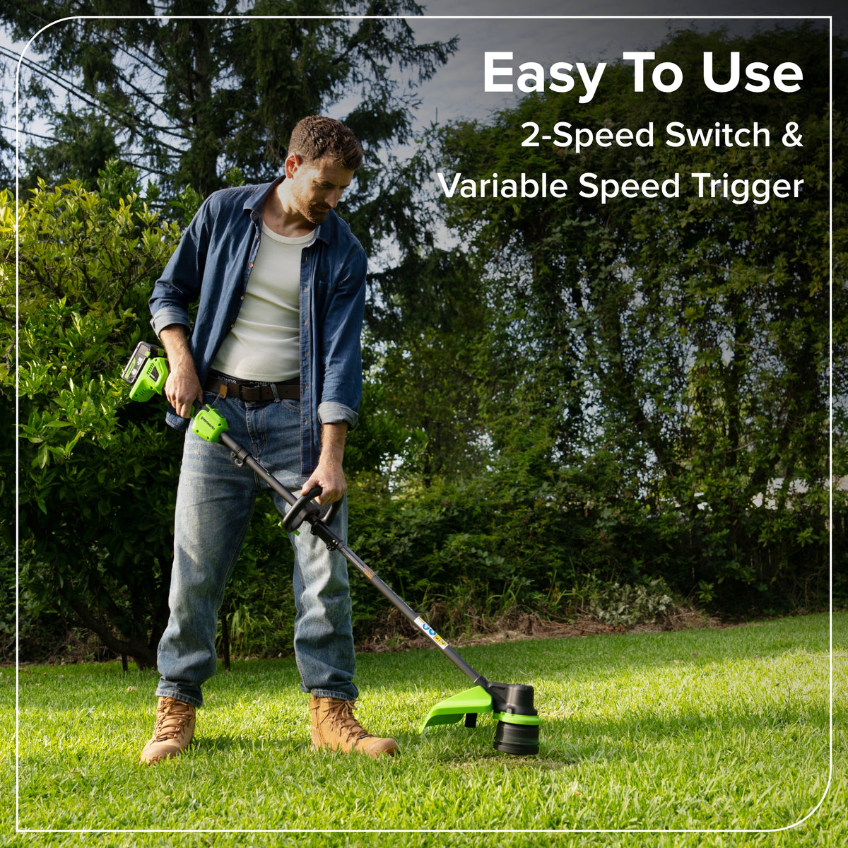 24V 15" Cordless Battery Brushless String Trimmer (Tool Only)