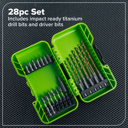 28pc Multi-Material Drill and Driver Accy Kit