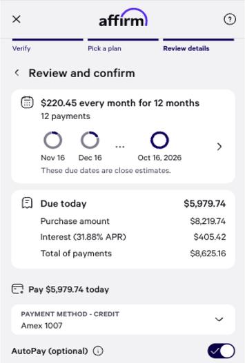 3. Pay over time