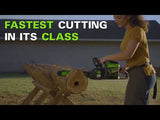 60V 42" Cordless Battery CrossoverT Riding Lawn Mower: (6) 8.0 Ah Batteries and (3) Dual-Port Turbo Chargers, CRT4261