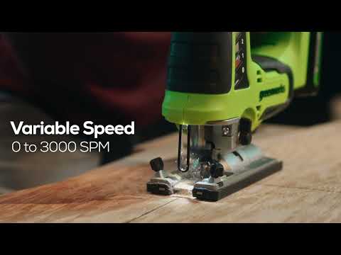 24V Cordless Battery Drill, Impact Driver and Jig Saw 3PC Combo Kit: (2) 2.0 Ah Batteries and Charger