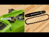 8" Replacement Pole Saw Bar and Chain Combo Kit, .3/8" Pitch, .050" Chain Gauge and 33 DL
