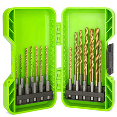 22 Piece Titanium Drilling Bit Set