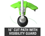 60V 16" Cordless Battery String Trimmer (Attachment Capable) and 10" Polesaw Attachment Combo Kit: 4.0 Ah Battery and Charger