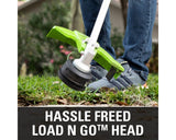 60V 16" Cordless Battery String Trimmer (Attachment Capable) and 8" Edger Attachment Combo Kit: 4.0 Ah Battery and Charger