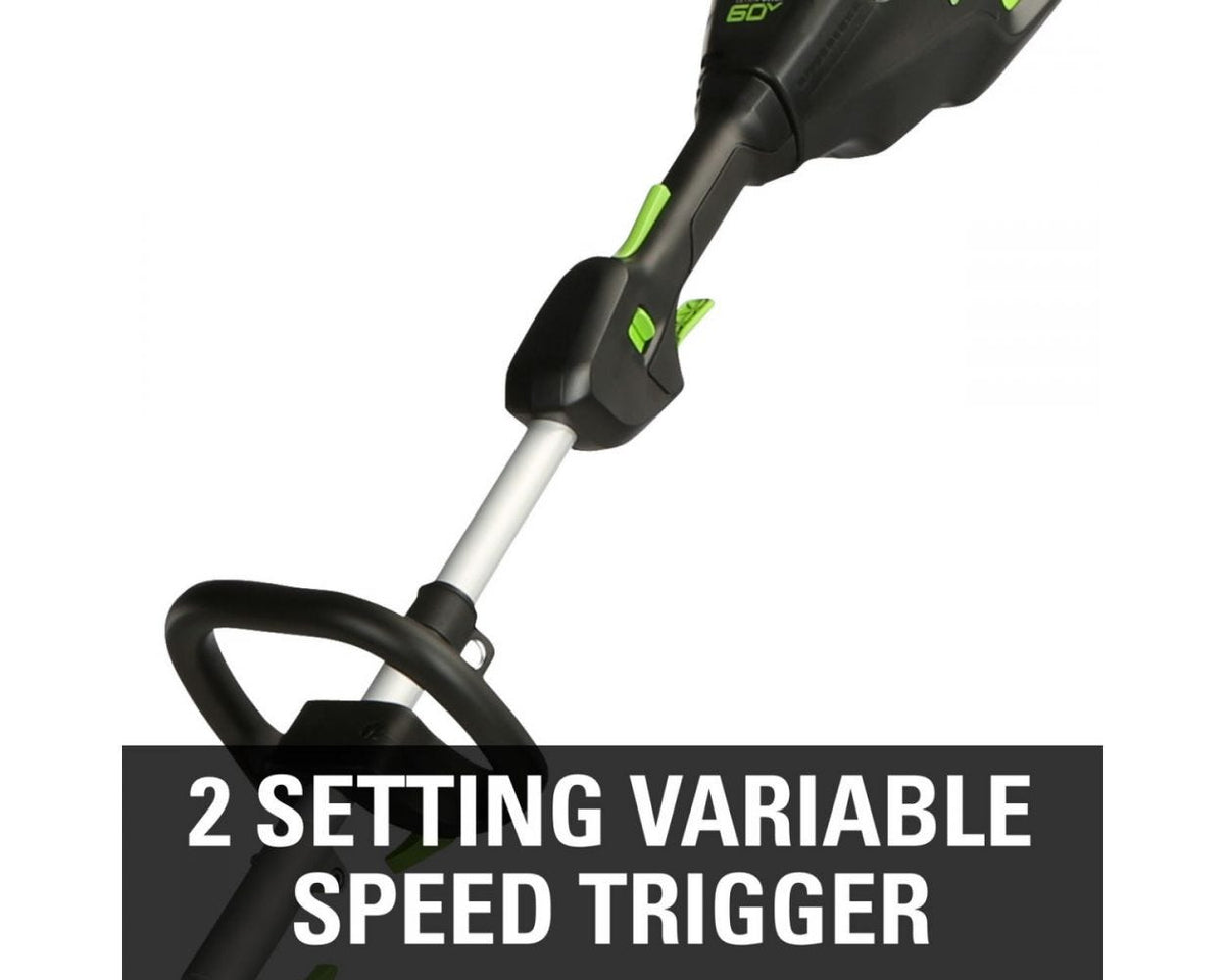 60V 16" Cordless Battery String Trimmer (Attachment Capable) and 5 Pcs Attachments Combo Kit: 4.0 Ah Battery and Charger