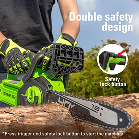 40V 12" Gen2 Cordless Battery Chainsaw: 2.0 Ah Battery and Charger