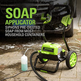 2000 PSI 1.1 GPM Cold Water Electric Pressure Washer (Black Frame)